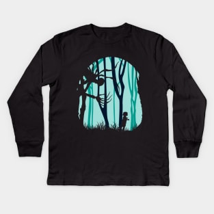 Down in forest Kids Long Sleeve T-Shirt